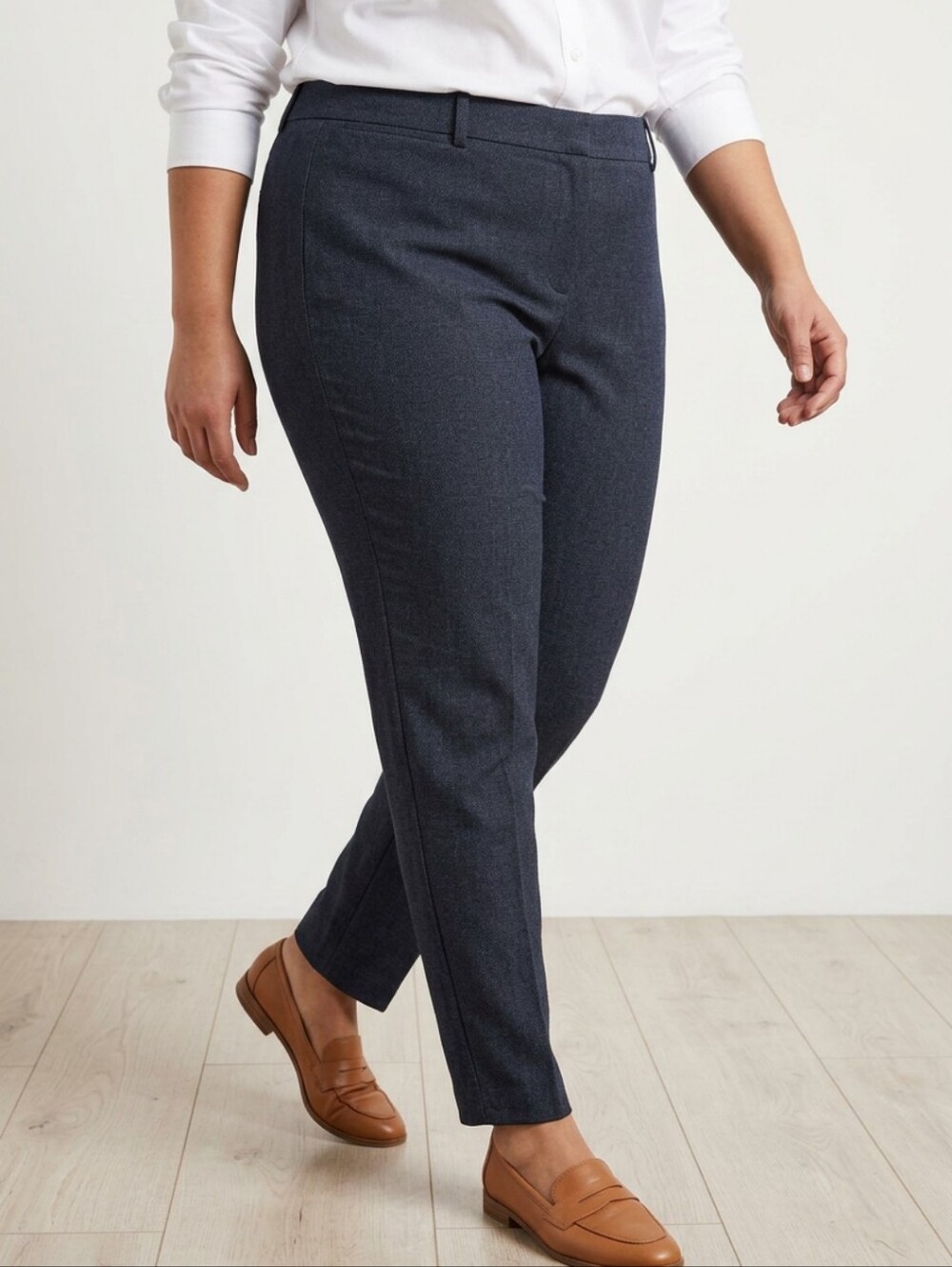 Worthington Straight Pants in Dark Navy